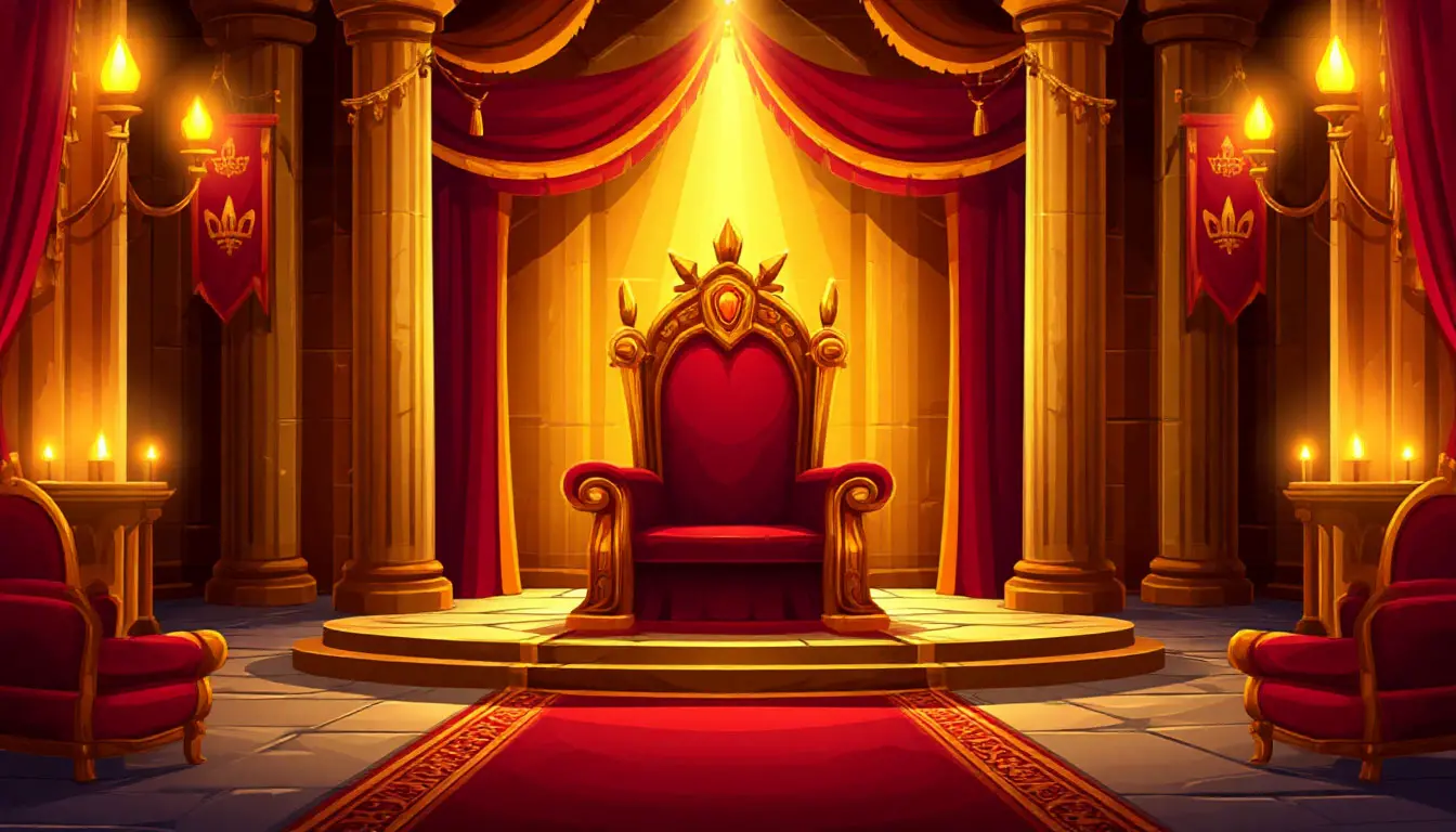 Royal throne background